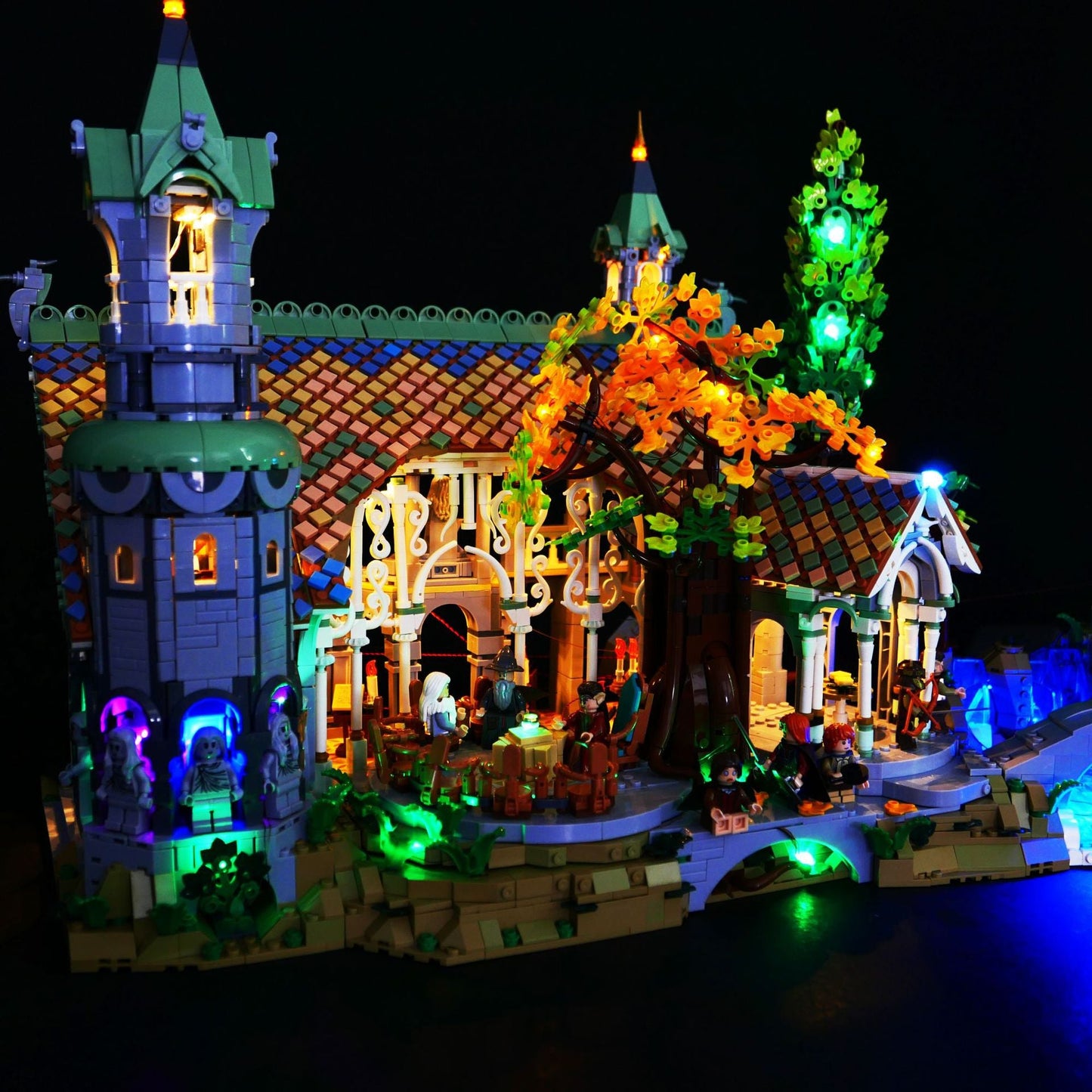 Éclairage de blocs de construction LP pour LEGO Le Seigneur des Anneaux Rivendell