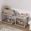 Table d'appoint pour chien de style mobilier sur roues