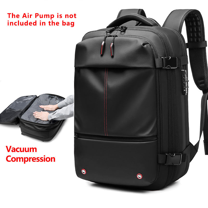 Air Tight Bags Valve Vacuum Compression Backpack system Expandable waterproof bagpack back pack travel laptop bag backpacks - Korvel