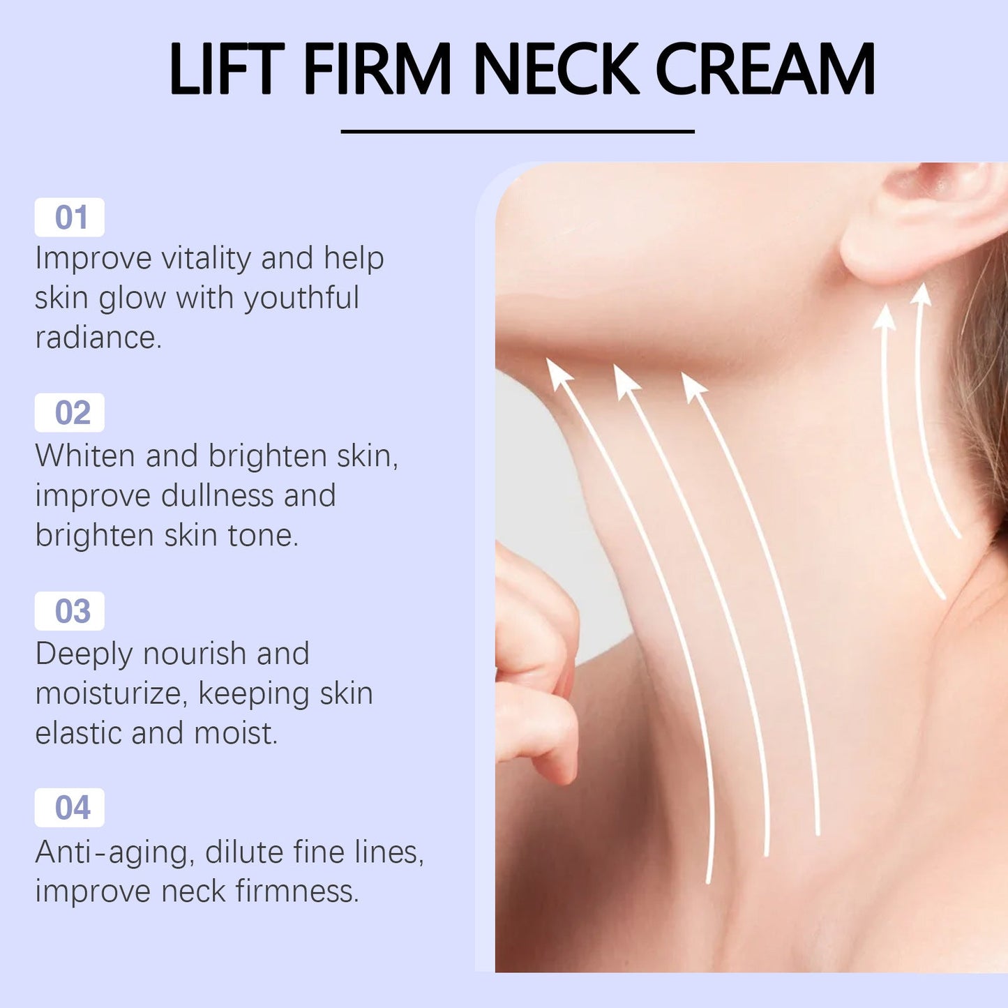 OUHOE Neck Cream - Hydrating, Moisturizing, and Refreshing Skin Care Lotion for Neck and Body - Korvel