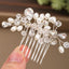 Elegant Handmade Crystal Pearl Hair Comb