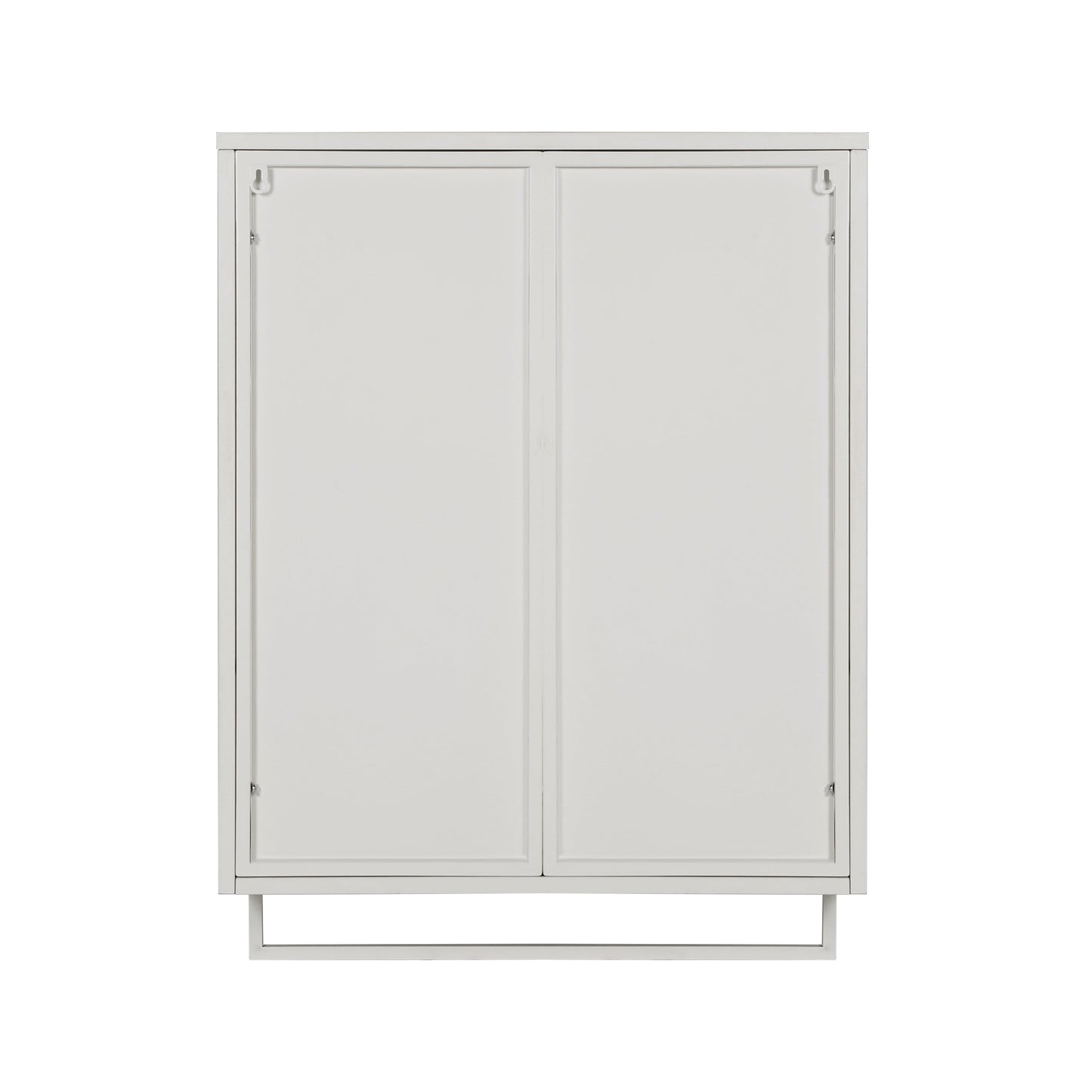 Modern Two-Door Wall Cabinet with Glass Doors