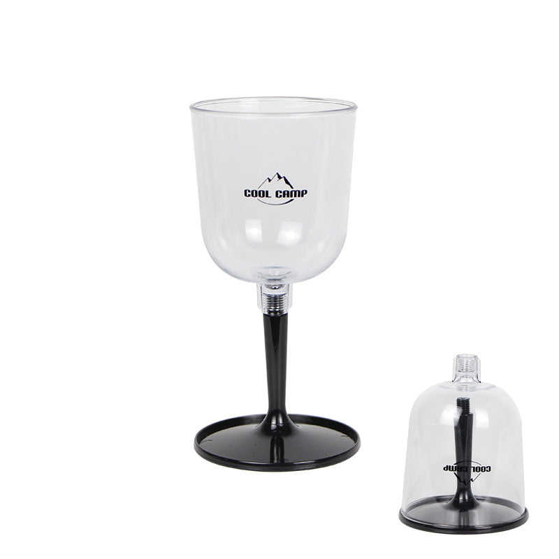 Outdoor Camping Red Wine Cup Shatterproof Plastic Stemware Detachable Portable Wine Cup Champagne Cup - Korvel