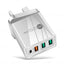 36W PD20W+QC3.0 2.4A dual USB fast charging mobile phone charger 2USB with PD charging head travel charger - Korvel