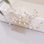 Pearl hair comb headdress Hand-woven crystal comb hair accessories - Korvel