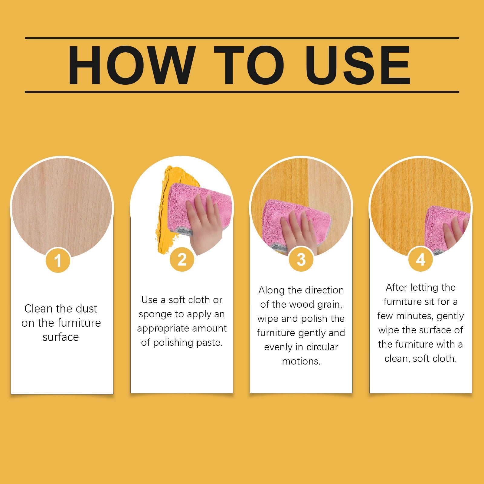 Beeswax Furniture Polishing Paste, Multi-Purpose Beeswax Home Cleaning And Maintenance Furniture Care Polish - Korvel