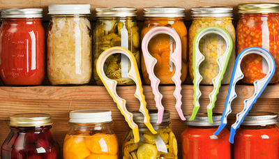 2-Piece Easy Grip Jar Opener Set for Effortless Opening