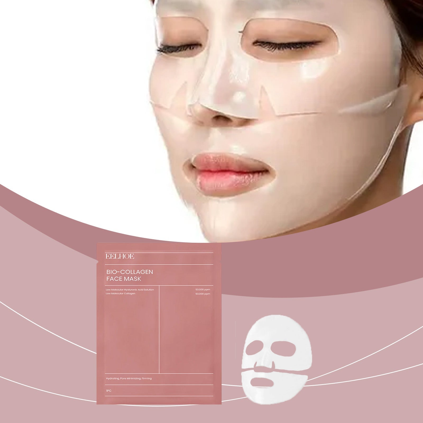 Collagen Mask Soft, Plump, Nourishing, Brightening, Hydrating And Moisturizing Skin Care Mask - Korvel