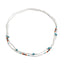 Sexy beach turquoise rice bead elastic waist chain for women's vacation style bead body chain - Korvel