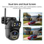 Dual screen wireless 360 degree mobile remote outdoor WiFi camera monitoring - Korvel