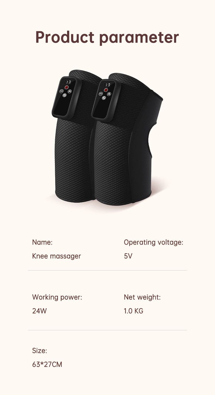 Electric heating knee massage instrument, vibration moxibustion, shoulder and elbow joint pain, hot compress knee massager for old cold legs - Korvel