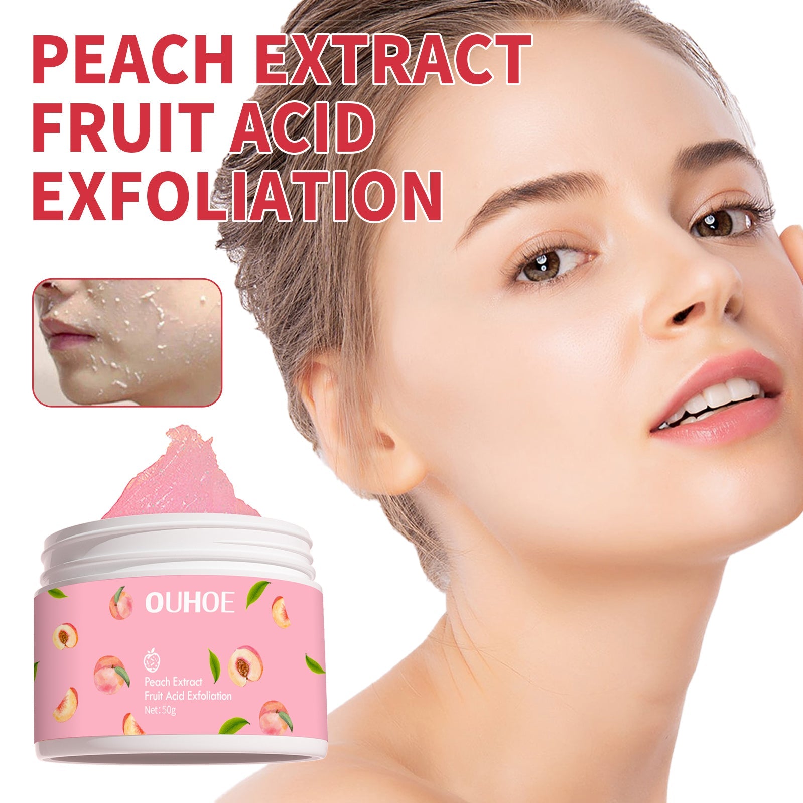 Whitening Exfoliating Face Cream, Cleans Skin Pores, Exfoliates, Tightens, Moisturizes And Brightens Face Cream - Korvel