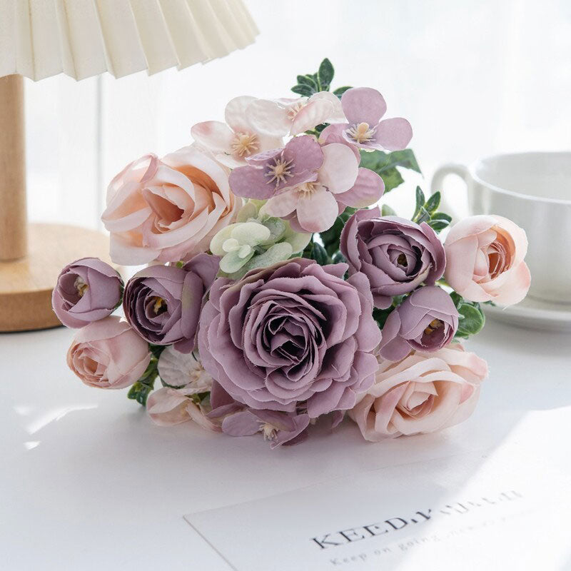 High-quality silk roses: for home, bedroom, weddings (wreaths, arch decor), outdoor yards, DIY gifts. - Korvel