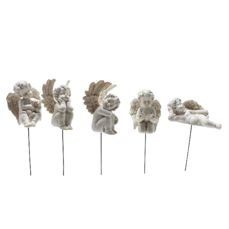 Angel plugin garden little girl resin flower decoration micro landscape garden statue - Korvel