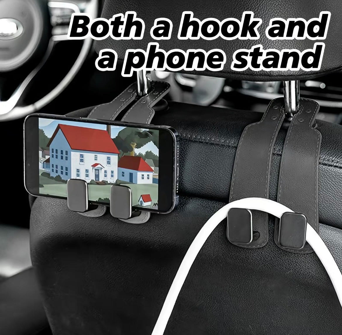Crochets de voiture GripRide - Solution de rangement premium pour véhicule