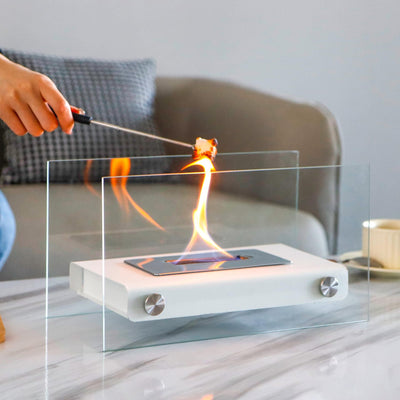 Rectangular Ethanol Fireplace - Modern Heating & Decoration