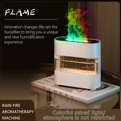 New Products Rain Cloud Fire Humidifier Water Drip Novedades  Rain Water Diffuser Fire Flame Humidifier Aroma Diffuser - Korvel