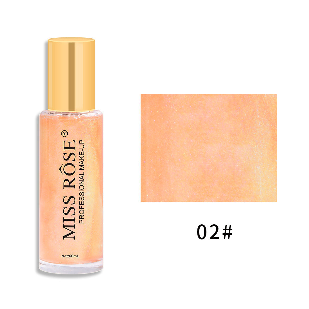 Quicksand Liquid Body Glitter Spray Waterproof Sweat Resistant Makeup Free Pearlescent Brighten And Highlight Spray - Korvel