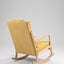 Rocking Chair Upholstered Fabric Rocking Armchair Indoor with High Backrest Glider Chairs and Lumbar Pillow for Living Room - Korvel