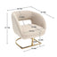 Silla de acento tapizada con botones COOLMORE en beige