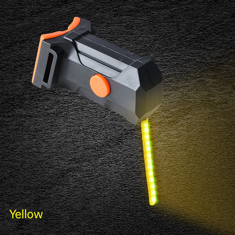 LED Bike Tail Light 6 Colors USB Charging Mountain Road Bike Light Portable Riding Equipment Running Water Light - Korvel