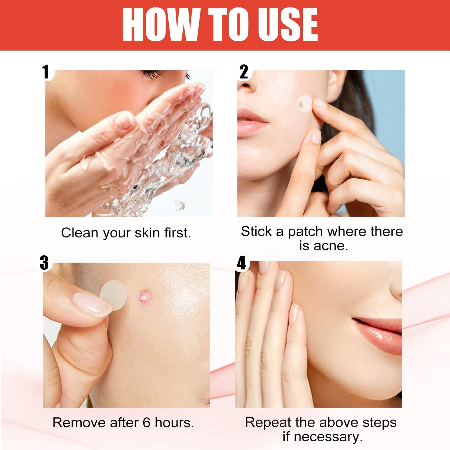 Invisible Hydrocolloid Acne Patches for Clear Skin