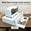 Premium Microwave Stand with Pull-Out Drawer - Space-Saving Organizer