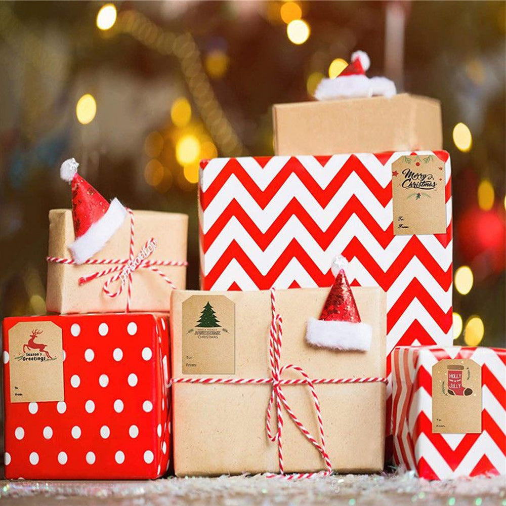 Christmas gift stickers decorative sealing sticker Merry Christmas Reward Self-adhesive labels Children's Day party - Korvel