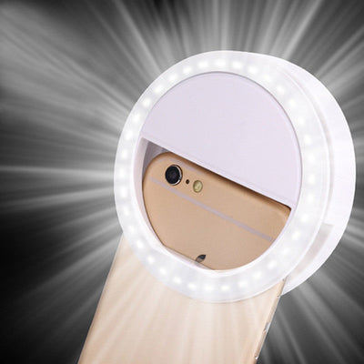 Self Artifact LED Ring Flash Fill Night Flash Light Clip Photo Camera Light - Korvel