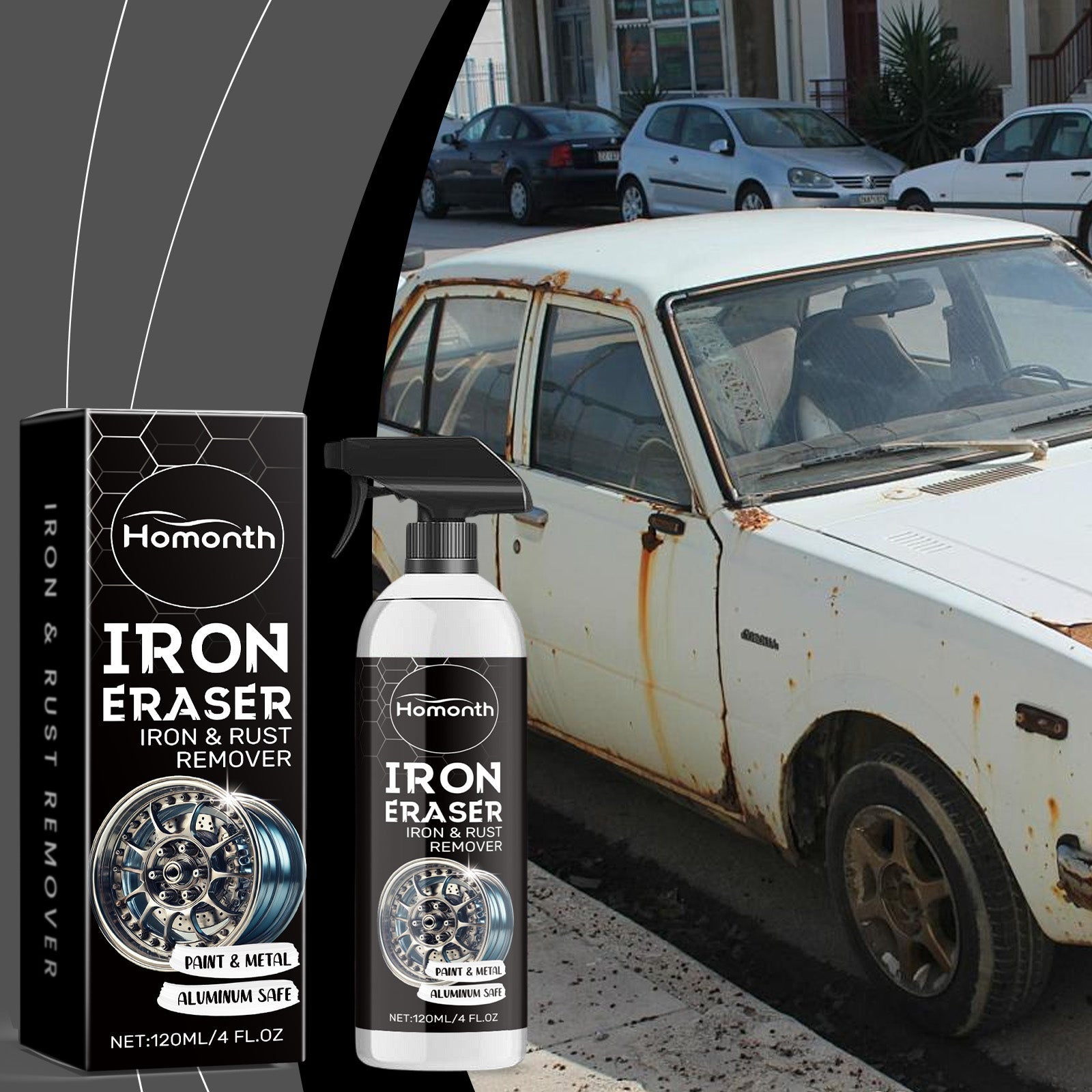 Car Rust Cleaning Agent Car Cleaning Decontamination And Scaling Rebrand Car Tire Rust Cleaning Agent - Korvel
