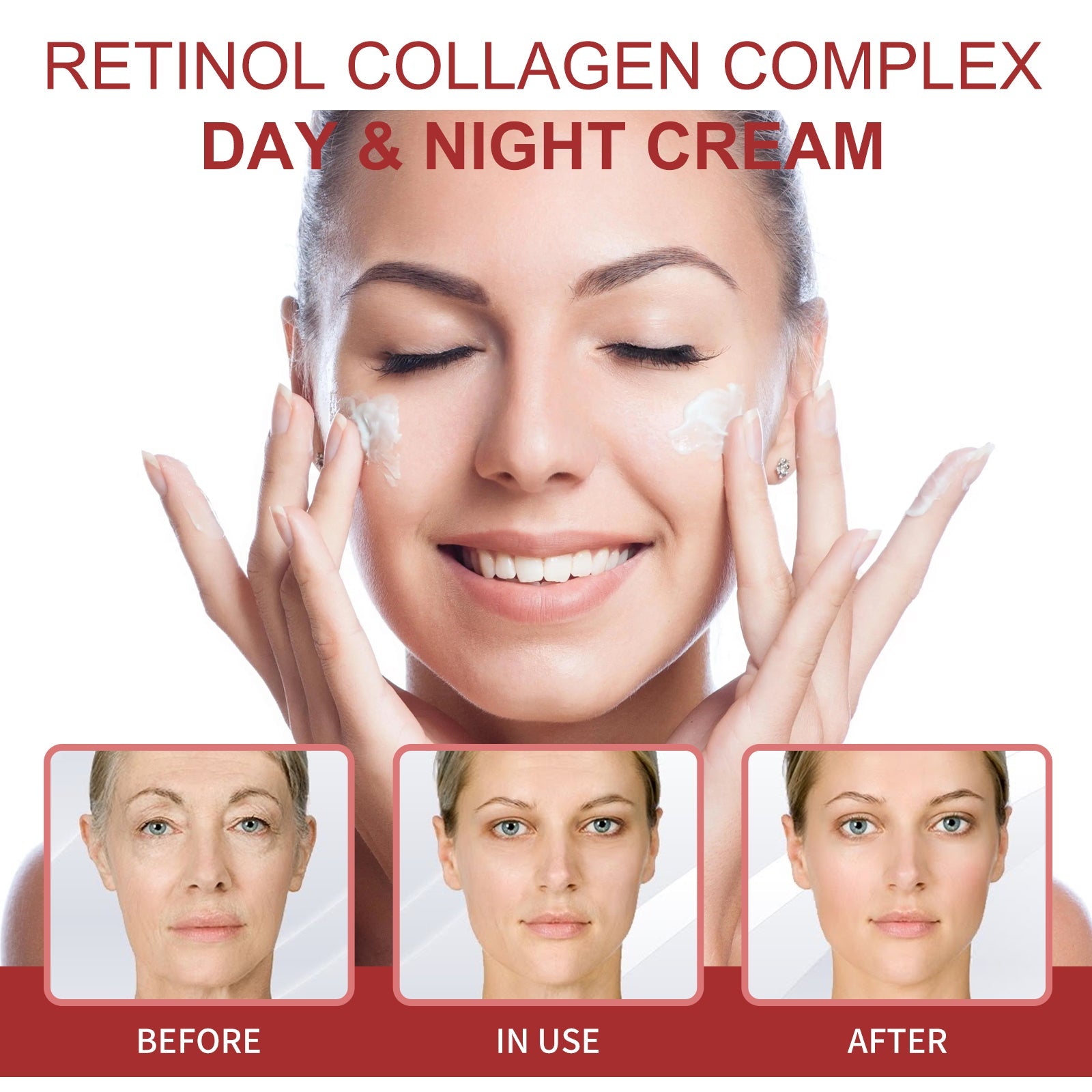 Retinol Whitening Fine Line Cream Moisturizing, Whitening, Firming, Moisturizing And Deep Hydrating Cream - Korvel