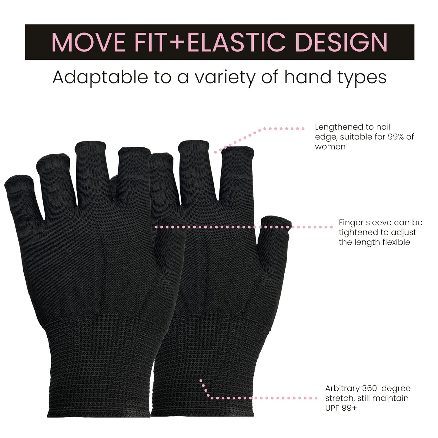 Anti-UV Glove for Nail Art Protection