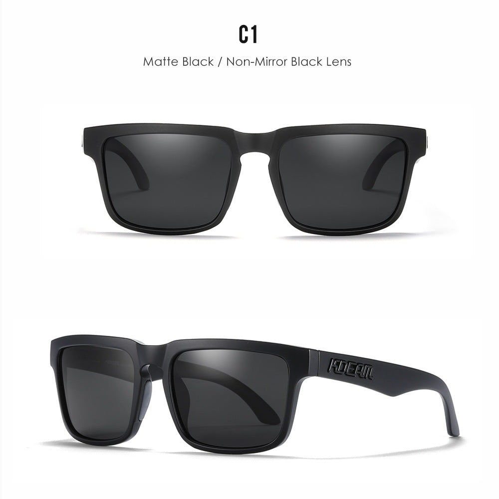 Classic polarized sunglasses for men and women ultra light driving glasses colorful real film sunglasses - Korvel