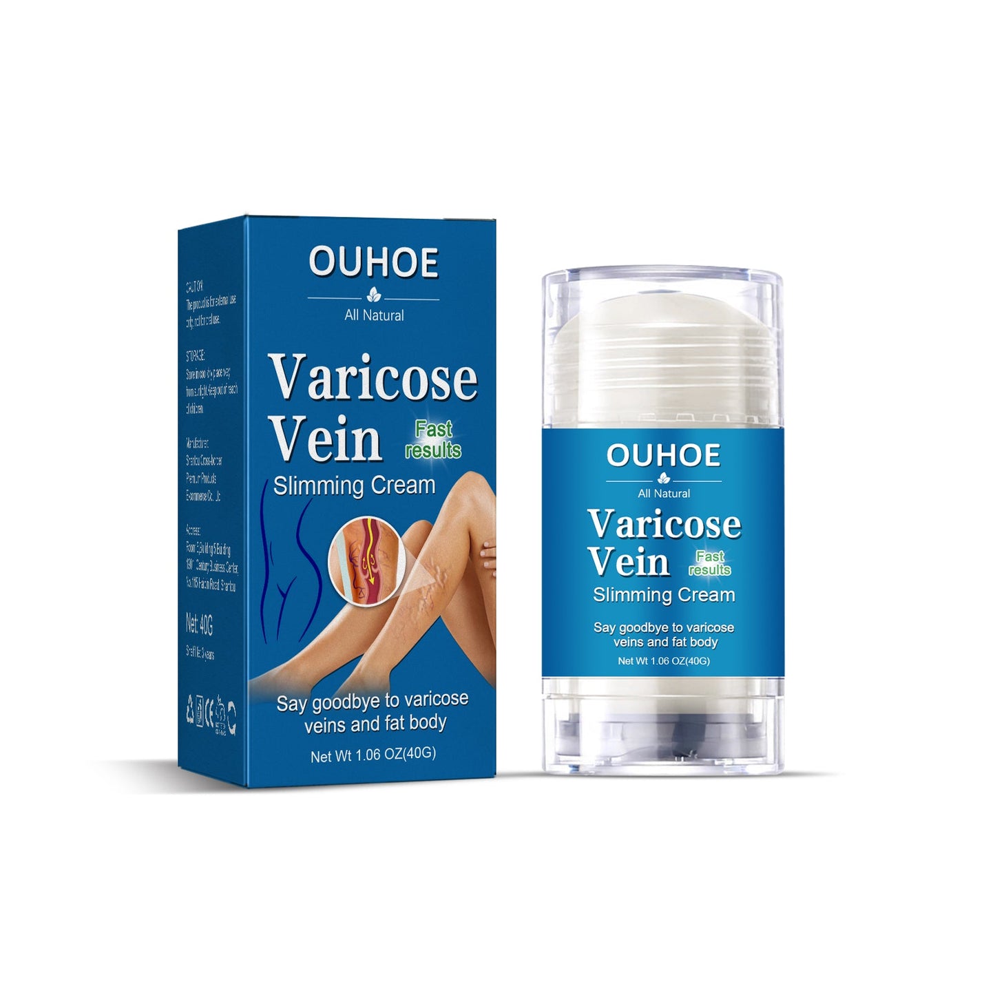 Varicose Vein Slimming Cream, Vein Repair Body Care Reduces Leg Muscle Swelling Earthworm Leg Slimming Cream - Korvel