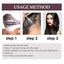 Black Hair Spray, Nourishes Black Hair And Covers White Hair Soft Natural Glossy Hair Spray - Korvel