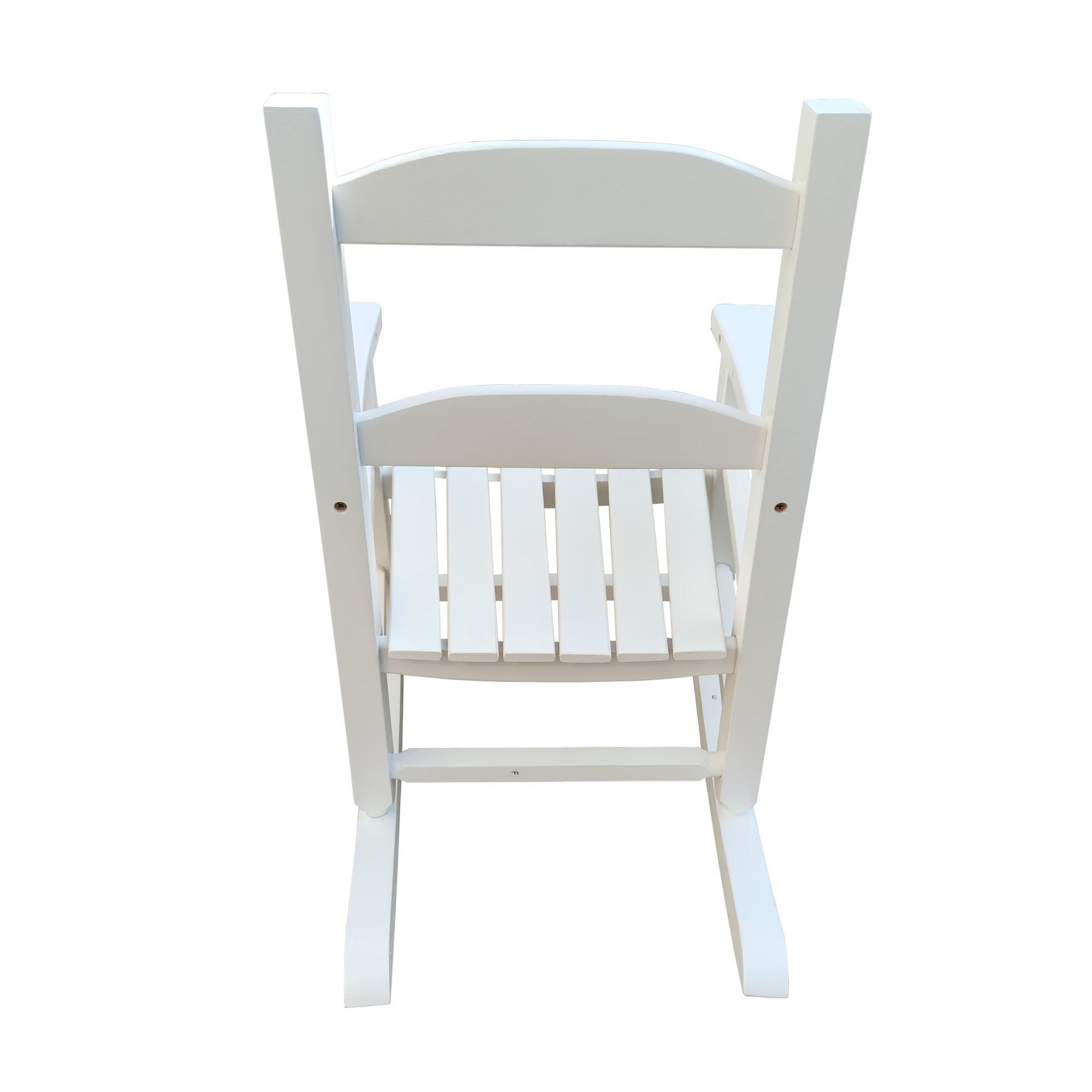 Children's rocking white chair- Indoor or Outdoor -Suitable for kids-Durable-populus wood - Korvel