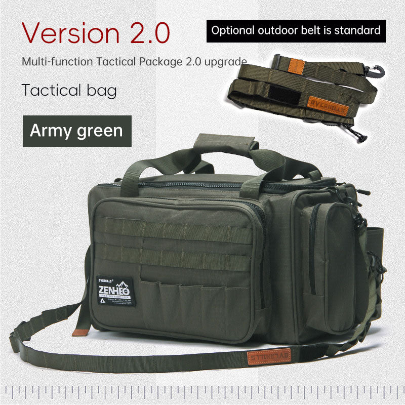 Outdoor camping picnic bag outdoor tableware storage tactical compartment sundries portable shoulder bag - Korvel