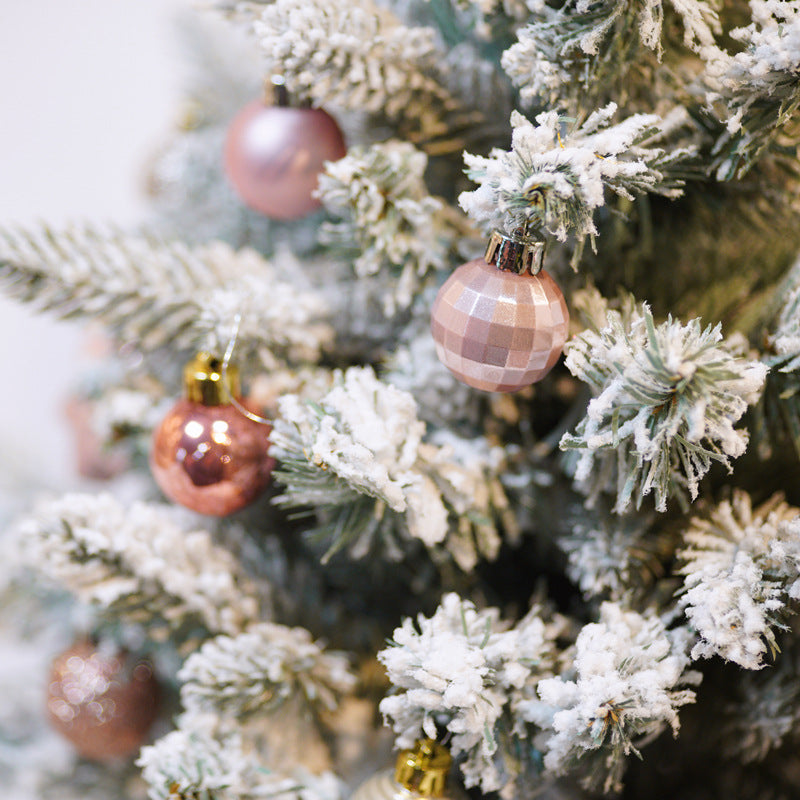 Light Gold Christmas Ball Ornaments - 3cm Set of 33