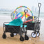 Folding Wagon Garden Shopping Beach Cart - Korvel
