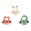 Baby Gloves Teething Rubber Silicone Baby Anti-Eating Hands Soothing Rattles Hand Ring Teething Stick Bite Toy - Korvel