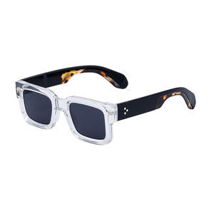 Fashionable boxy sunglasses for men with a simple frame that can be paired with nearsighted glasses - Korvel