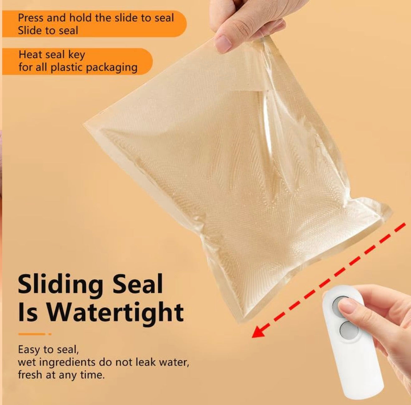 Sellador Mini SealSync - Herramienta Compacta de Conservación de Alimentos