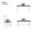 TOPMAX 6-Piece Wood Dining Table Set - Farmhouse Style