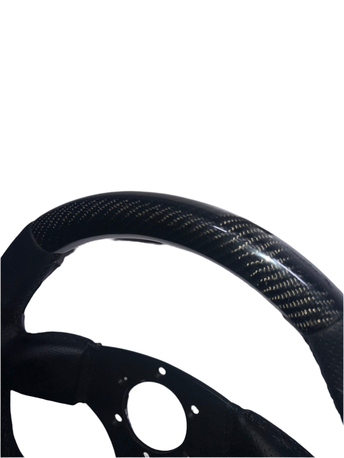 Volante de Carreras de Carbono Premium con Diseño de Fondo Plano