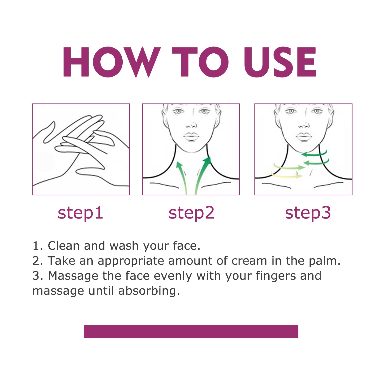 Hydrolyzed Collagen Neck Cream, Fade Neck Lines Shaping Swan Neck Smooth White Neck Cream - Korvel