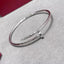 Precision Thick Plating Head and Tail Diamond Fashion Three-Circle Full Diamond Couple Bracelet - Korvel