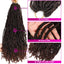 18 24 36 inch Wig Earthworm Crooked Crochet Fiber Wig NuLocs Braiding Hair Dirty Braid - Korvel
