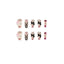Girl Black Flame Y2K Style Wearing Nail Products Nail Patch Nail Patch Removable Nail Piece Fake Nail - Korvel