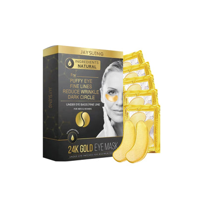 24k Gold Eye Mask, Fading Fine Lines And Dark Circles Moisturizing And Firming Eye Mask - Korvel