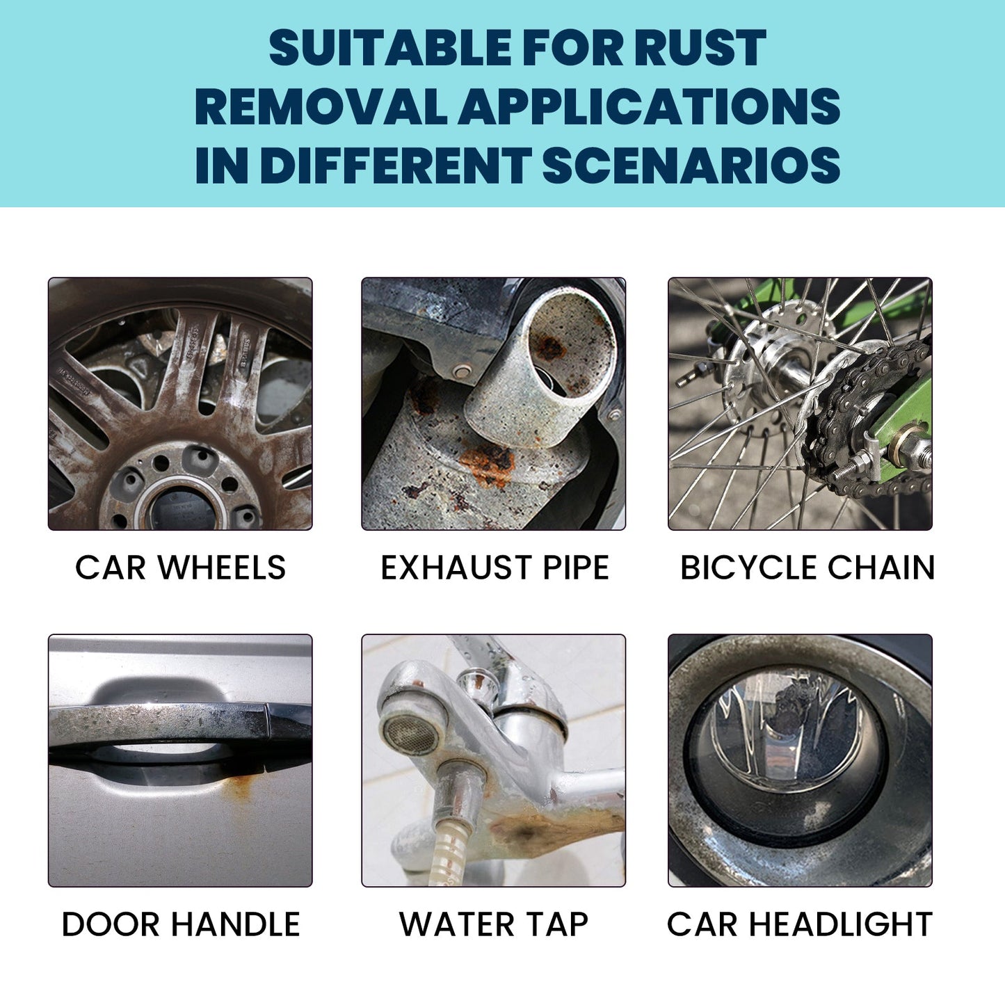 Iron Powder Remover, Strong Cleaning Reconditioning Rust Remover Spray For Car Metal Parts - Korvel